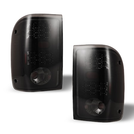 Winjet Led Tail Lights - Black / Smoke CTWJ-0146-BS